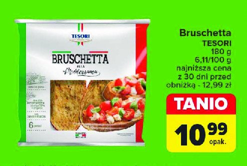 Bruschetta Tesori d'italia promocja w Carrefour