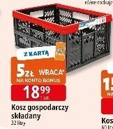 Kosz gospodarczy składany promocja w Leclerc