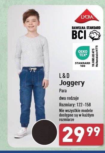 Spodnie joggery 122-158 L&d promocja