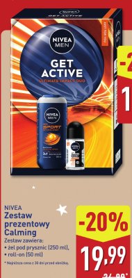 Zestaw prezentowy NIVEA MEN Get Active promocja w Aldi