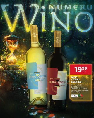 Wino Tiempo Contigo 0,75 l czerwone półsłodkie promocja w Stokrotka