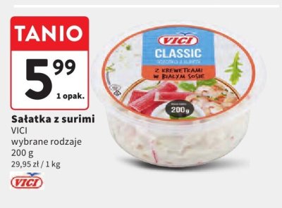 Sałatka z surimi VICI wybrane rodzaje promocja w Intermarche