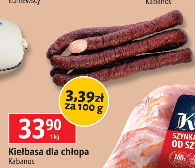 Kiełbasa dla chłopa Kabanos promocja w Leclerc