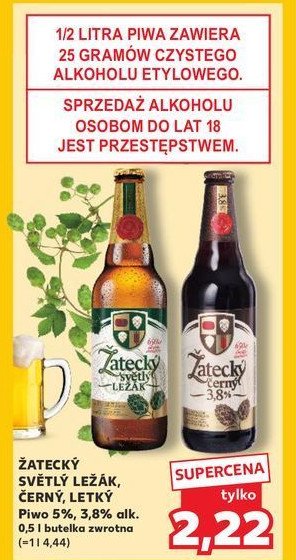 Piwo ZATECKY CERNY promocja