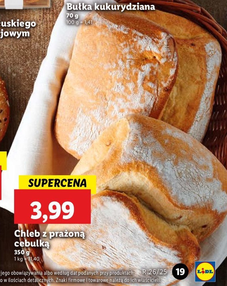 Chleb z prażoną cebulką promocja