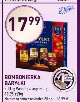 Bombonierka E. wedel baryłki promocja w Stokrotka