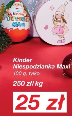 Kinder Niespodzianka Maxi 100 g promocja w KiK