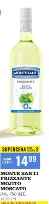 Wino Monte Santi Frizzante Mojito Moscato 0% promocja w Biedronka