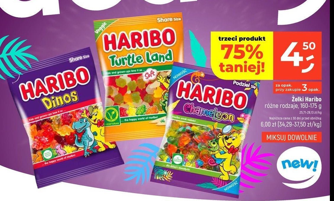 Żelki chameleon Haribo promocja