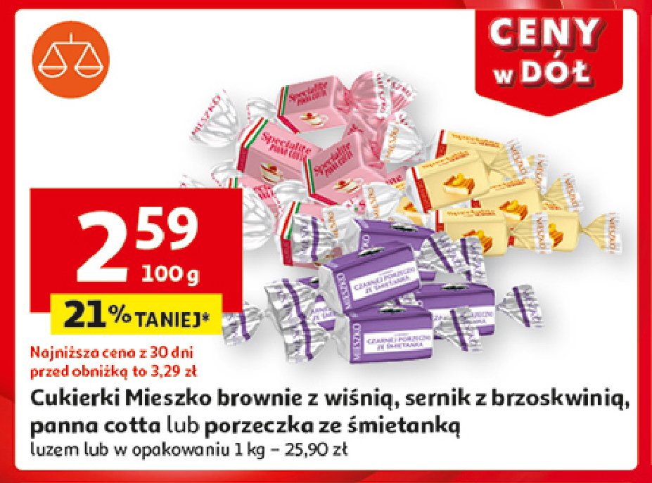 Cukierki sernik MIESZKO POLSKIE CIASTA promocja w Auchan