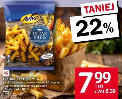 Frytki steak fries AVIKO promocja w Selgros