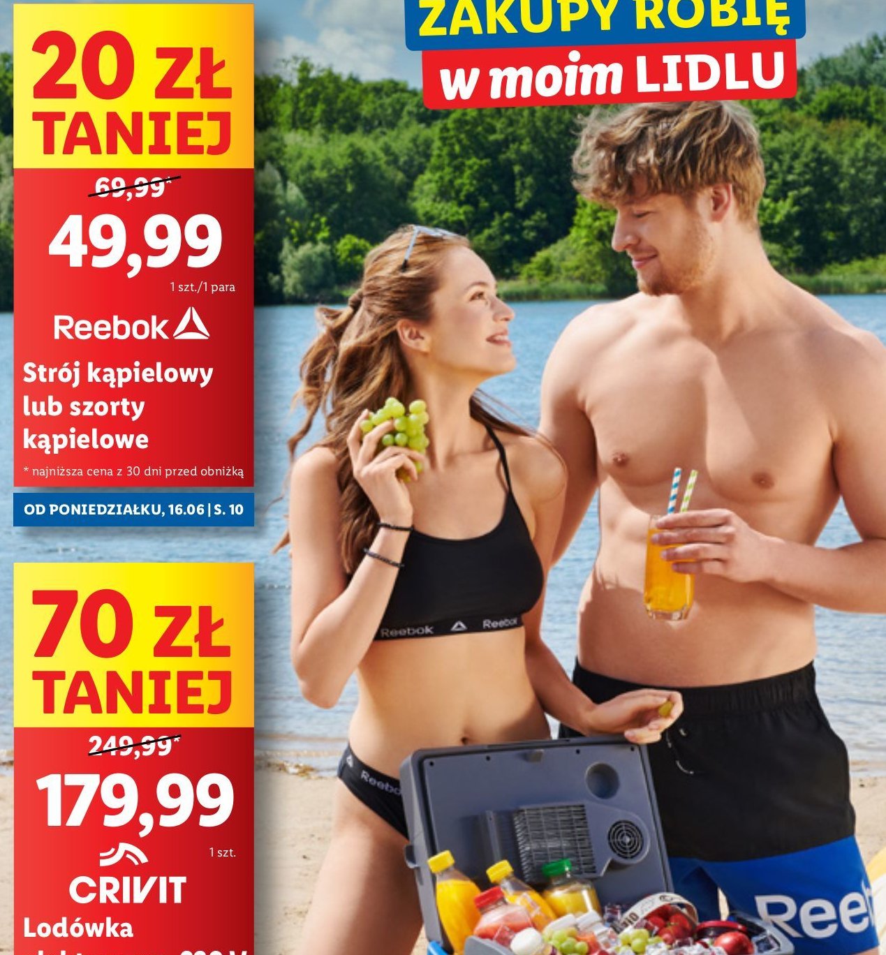 Strój dąpielowy damski Reebok promocja w Lidl