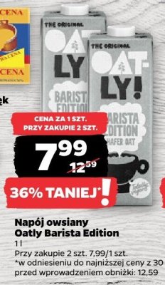 Napój owsiany Oatly Barista Edition promocja w Netto