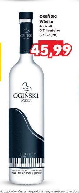 Wódka Ogiński vodka promocja w Biedronka
