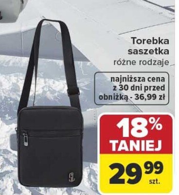 Torebka saszetka różne rodzaje promocja w Carrefour