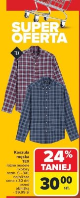 Koszula męska promocja w Carrefour