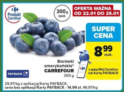 Borówki amerykańskie CARREFOUR promocja w Carrefour Express