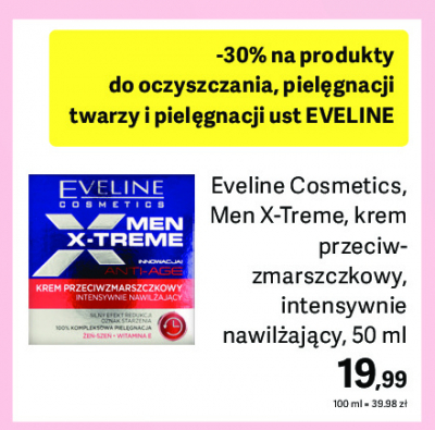 Krem przeciwzmarszczkowy 6w1 regeneruj膮cy Eveline men extreme anti-age promocja