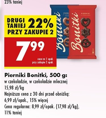Pierniki w czekoladzie mlecznej Bonitki promocja
