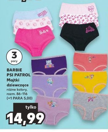 Majtki barbie promocja