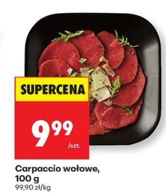 Carpaccio wołowe 100 g promocja w Biedronka
