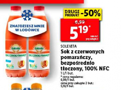 Sok z czerwonej pomara艅czy Solevita promocja