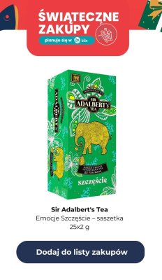 Herbata Emocje Szczęście  promocja w Dino