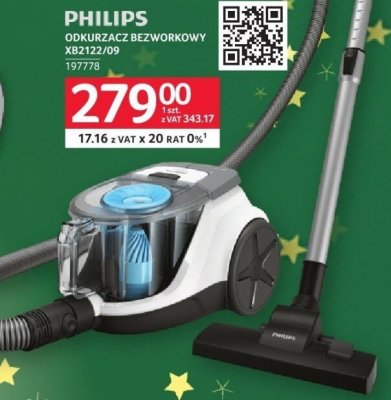 Odkurzacz bezworkowy XB2122/09 promocja w Selgros