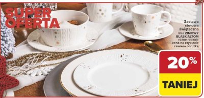 Zastawa stołowa świąteczna linia Zimowy Blask, różne rodzaje -20% promocja w Carrefour
