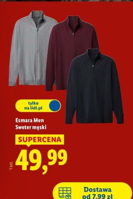 Sweter męski Esmara Men promocja w Lidl
