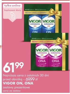 Suplement diety VICOR ON zestawy prezentowe promocja w Super-Pharm