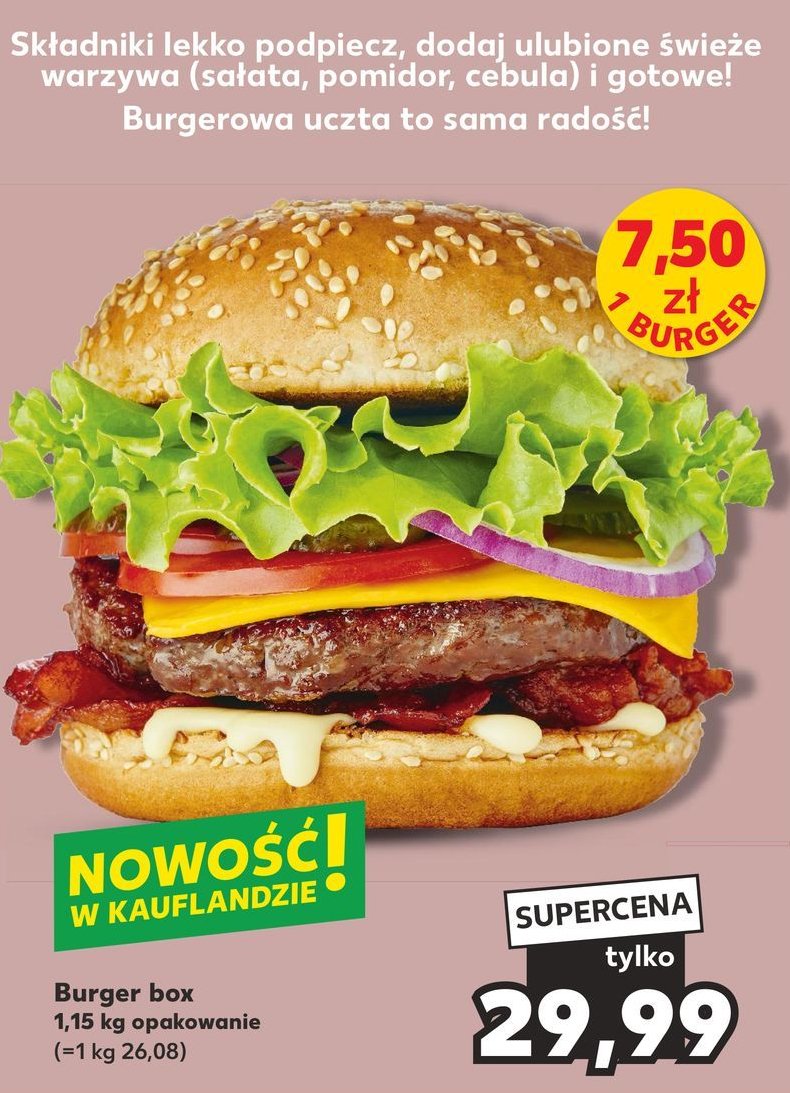 Burger box promocja