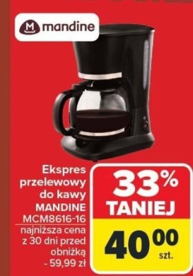 Ekspres przelewowy do kawy promocja w Carrefour