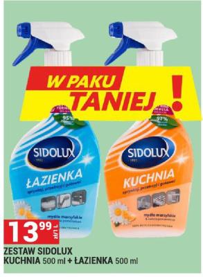 ZESTAW SIDOLUX KUCHNIA 500 ml + ŁAZIENKA 500 ml promocja w Merkury Market