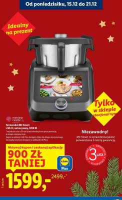 Robot kuchenny Smart Termorobot MC Smart z Wi-Fi, antracytowy, 1200 W promocja w Lidl