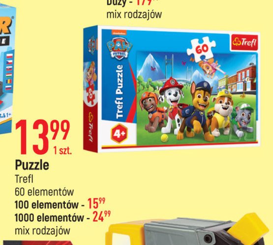 Puzzle 1000 el. psi patrol Trefl promocja