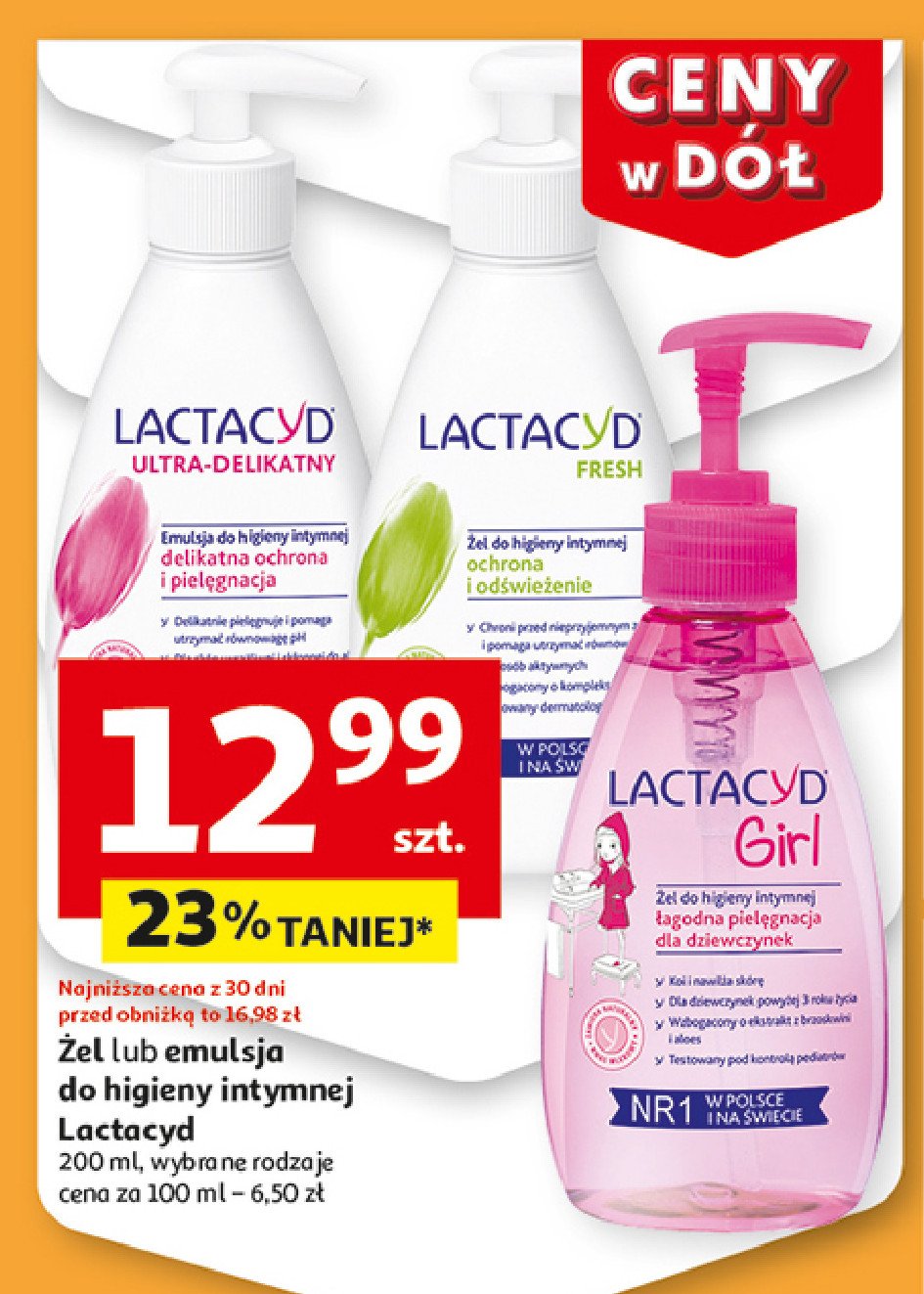 Żel do higieny intymnej Lactacyd promocja