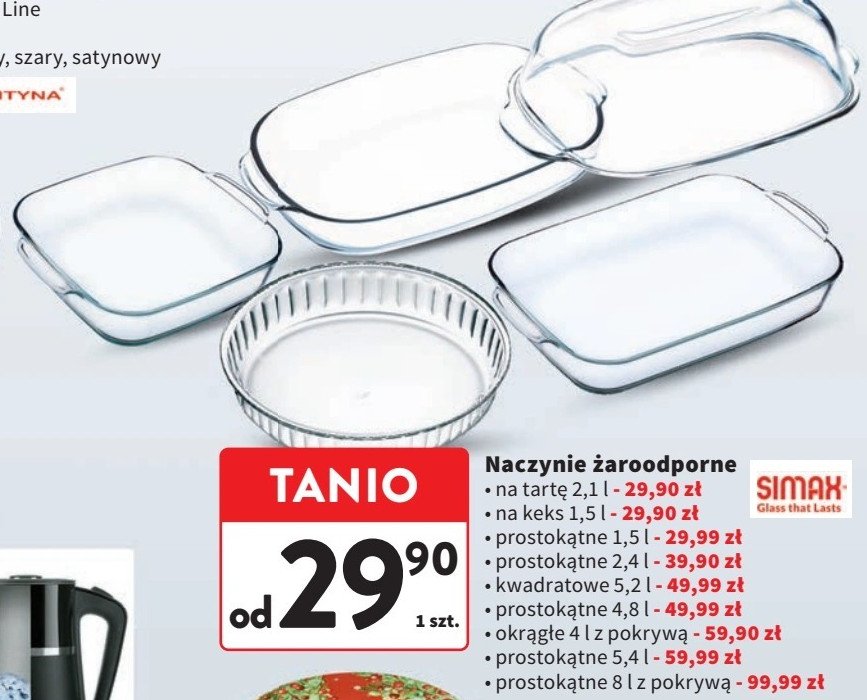 Naczynie na tartę 2.1 l Simax promocja