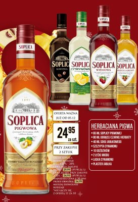 Likier Soplica Wiśniowa promocja w Dino