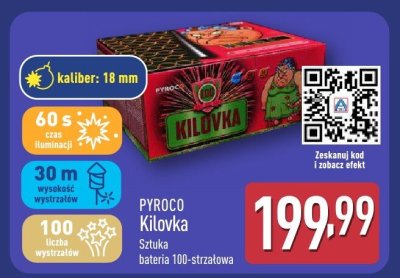 Bateria sztucznych ogni Kilovka 100-strzałowa promocja w Aldi