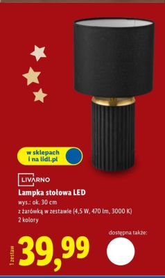Lampka stołowa LED promocja w Lidl