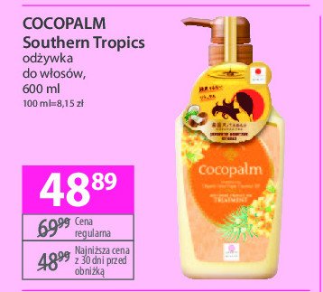 Odżywka do włosów southern tropics Cocopalm promocja