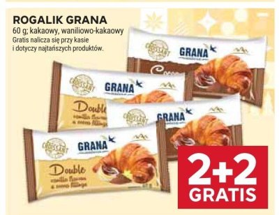 Rogalik Grana double kakaowy 2+2 gratis promocja w Stokrotka
