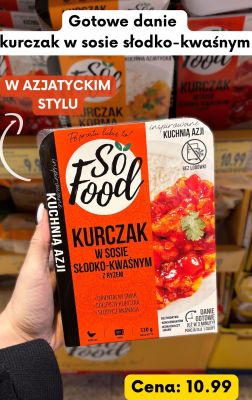 Kurczak w sosie słodko-kwaśnym z ryżem  promocja w Kaufland