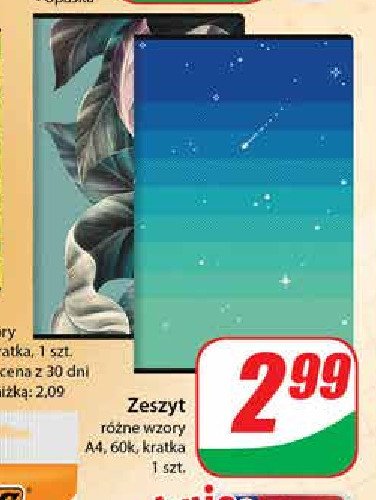 Zeszyt a4/60k kratka promocja