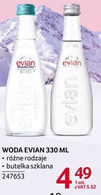 Woda Evian promocja w Selgros