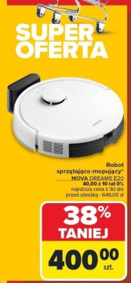 Robot sprzątająco-mopujący E20 MOVA DREAME promocja w Carrefour
