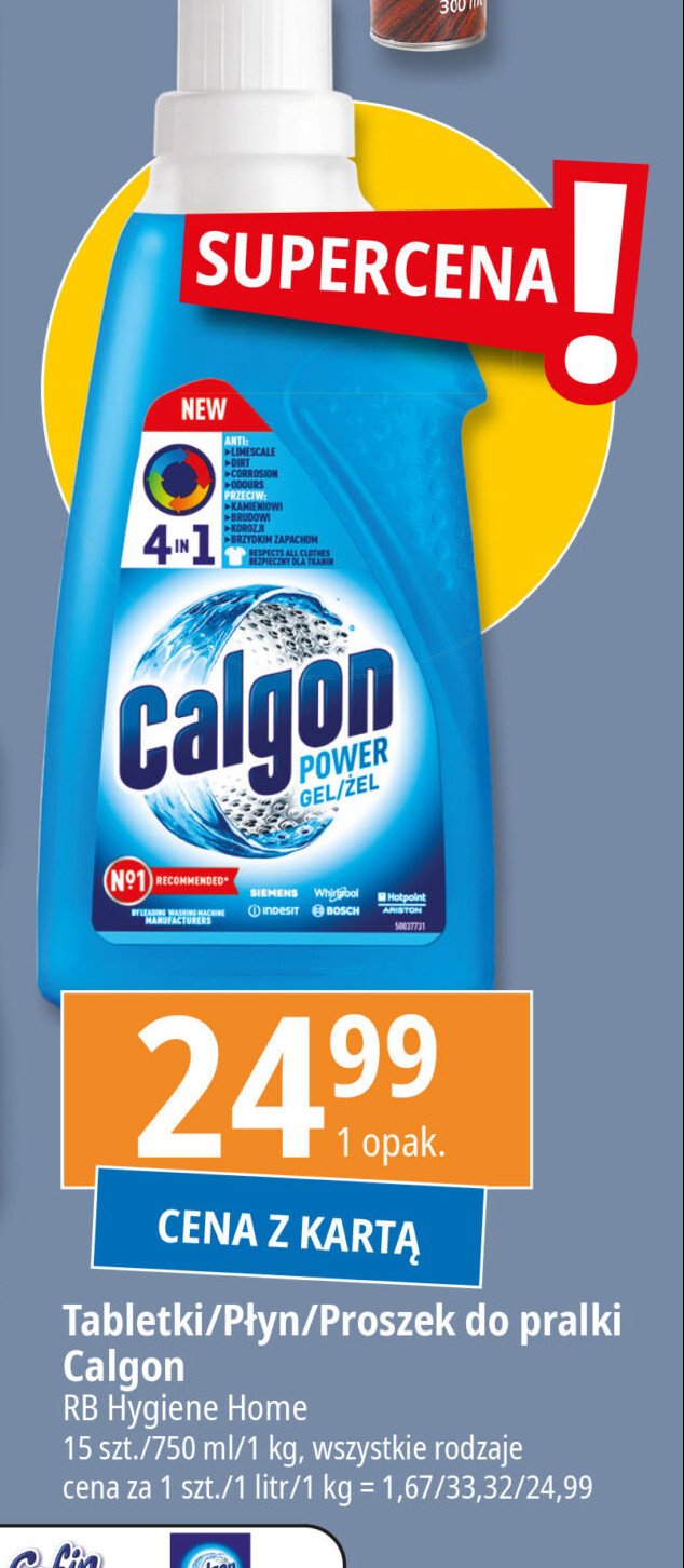 Żel zmiękczający wodę przeciw kamieniowi Calgon promocja