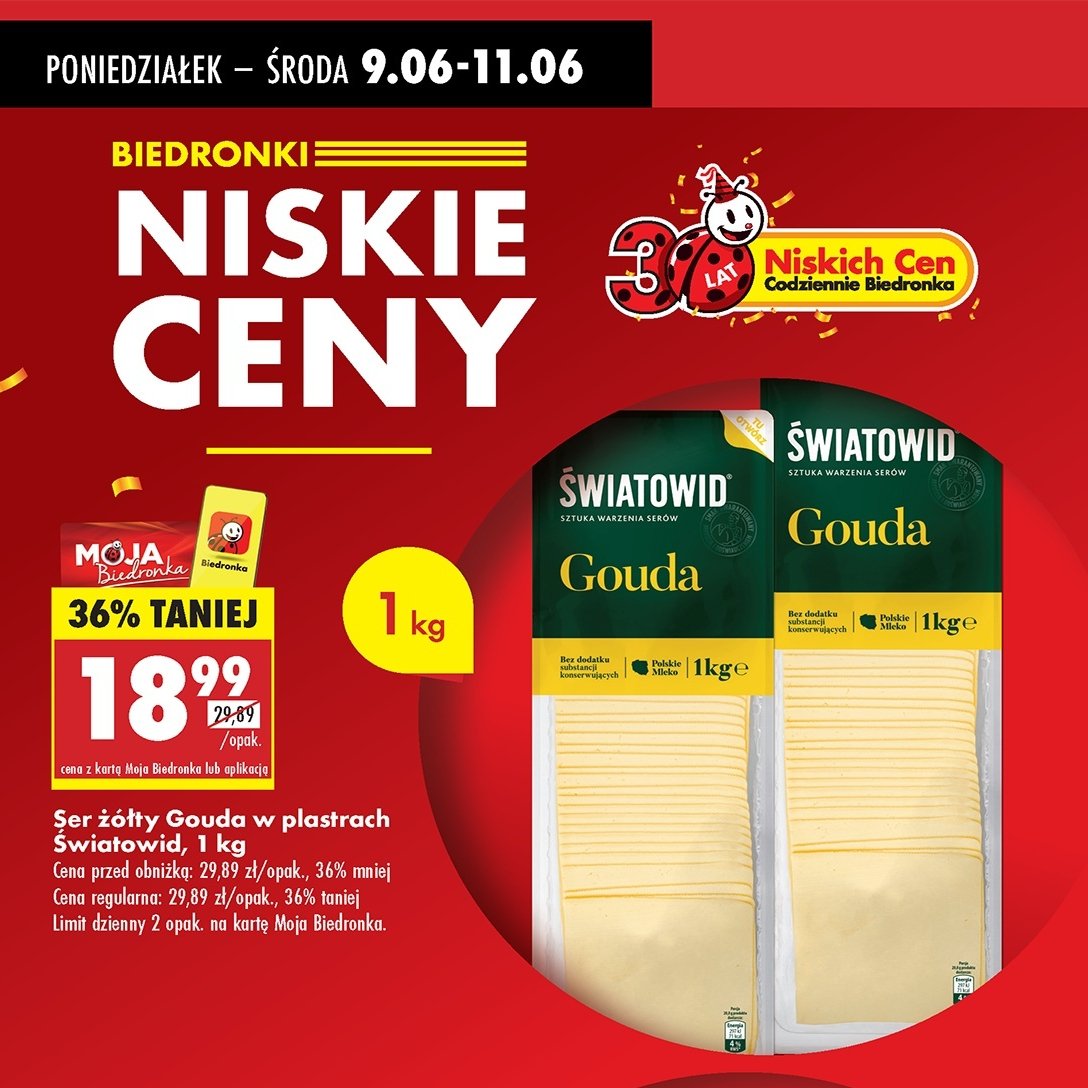 Ser gouda plastry Światowid promocja