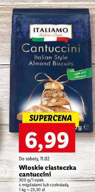 Włoskie ciastka cantuccini czekoladowe Italiamo - cena - promocje - opinie  - sklep | Blix.pl - Brak ofert